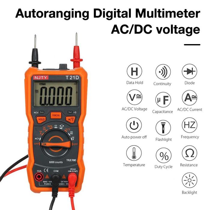 професійний мультиметр true RMS вольтметр амперметр тестер