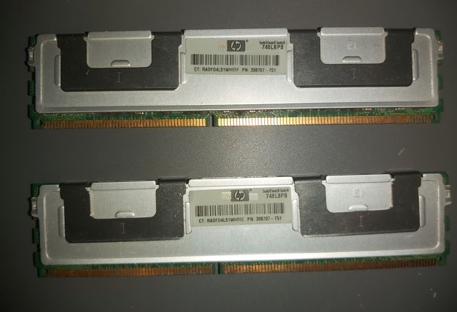 HP kości RAM 2 x 2gb