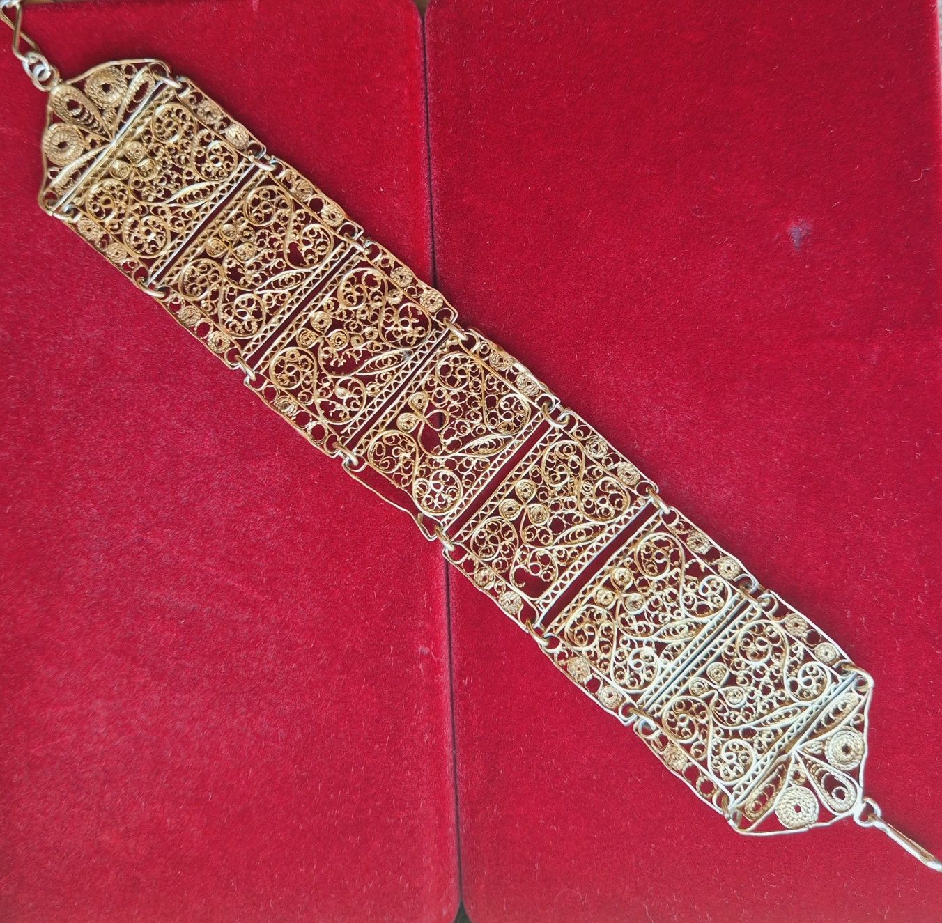 Pulseira em prata filigrana