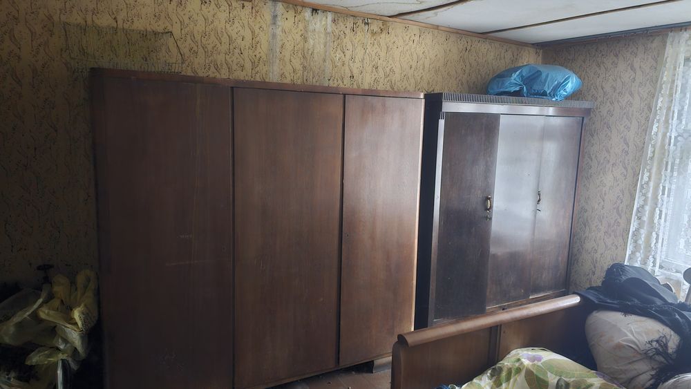 Szafy masywne drewniane prl