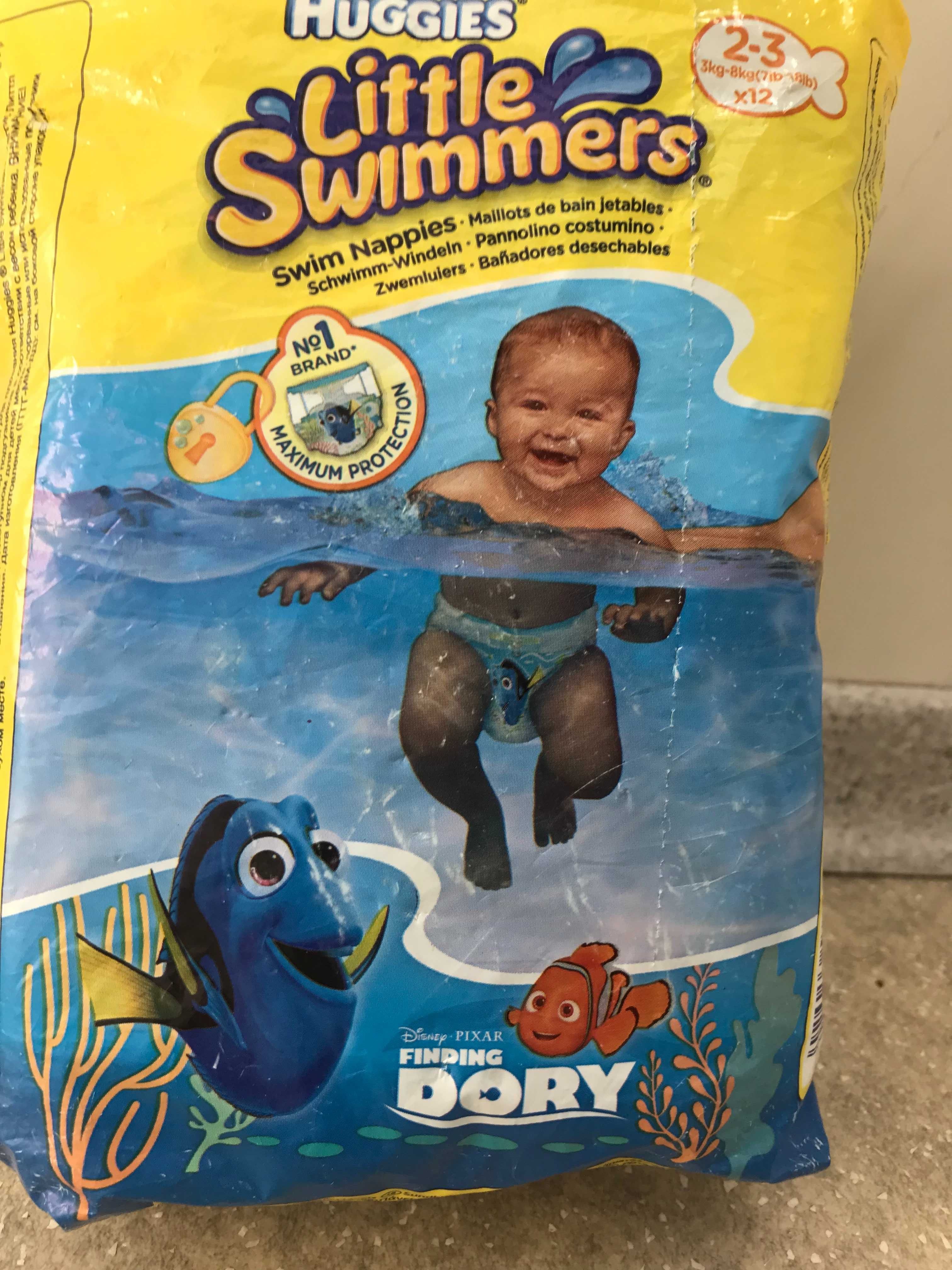 Трусики подгузники для плавания Huggies, размер 2-3.
