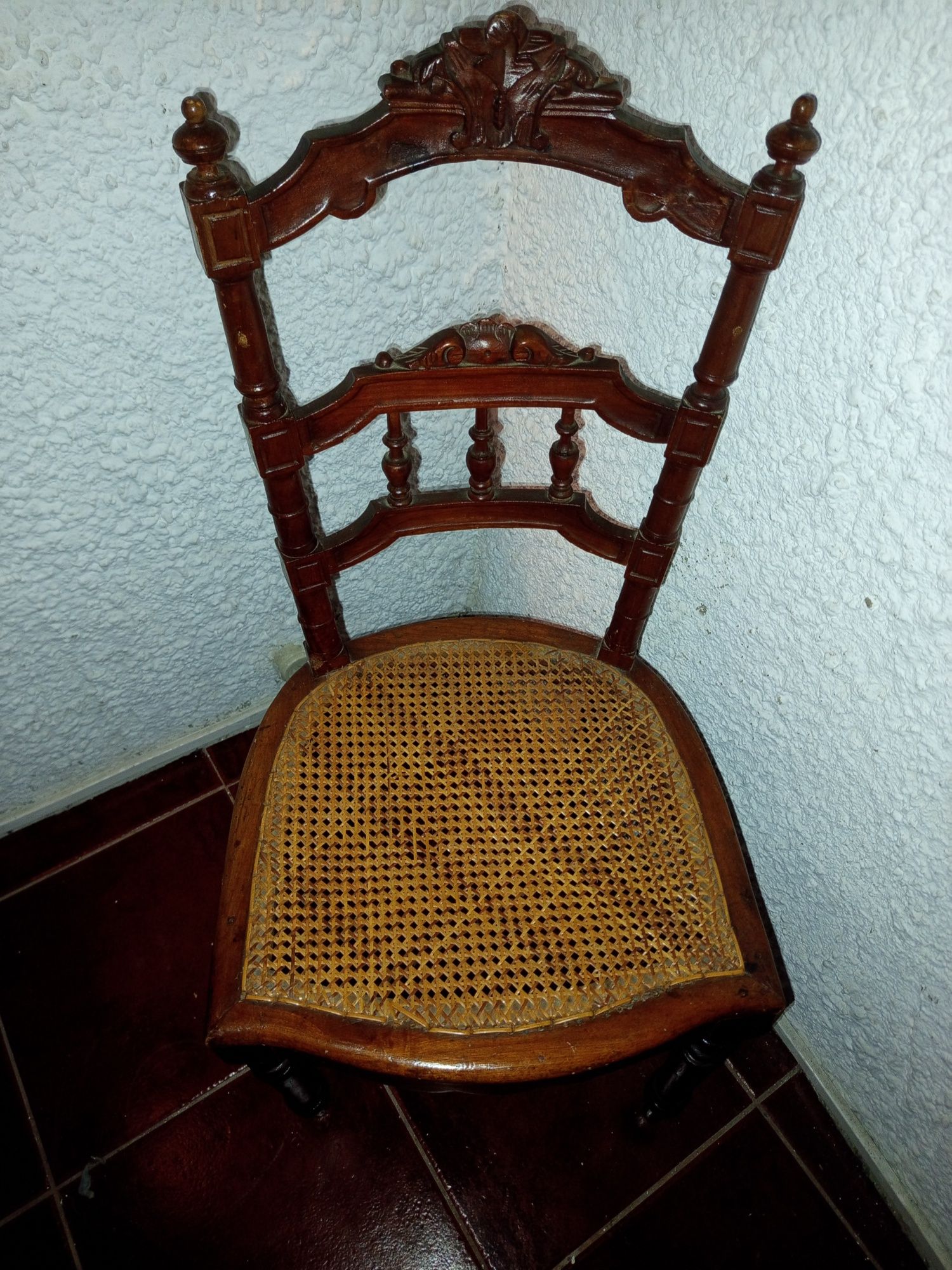 Lote de 5 Cadeiras antigas em madeira