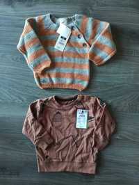 Nowy Zestaw Sweterek i bluzka Smyk/reserved roz 80