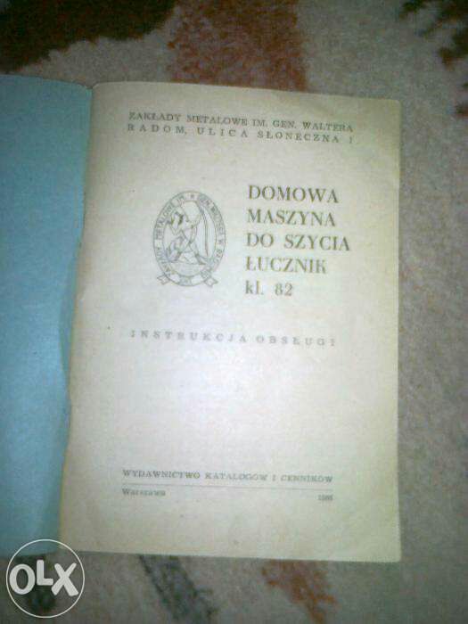 Maszyna do szycia ŁUCZNIK