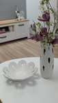 Dekoracyjny komplet ceramiczny – wazon + misa