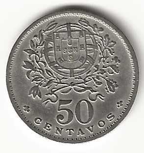 50 Centavos de 1956, Republica Portuguesa