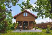 Drewniany domek na Mazurach
