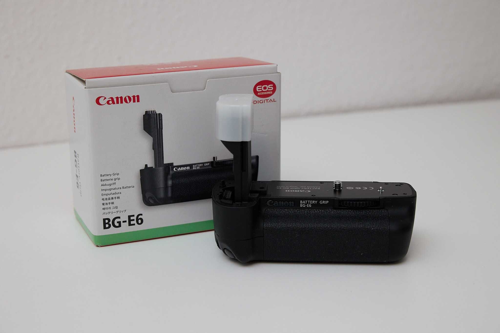 Oryginalny grip Canon BG-E6 uchwyt battery pack + koszyk na baterie