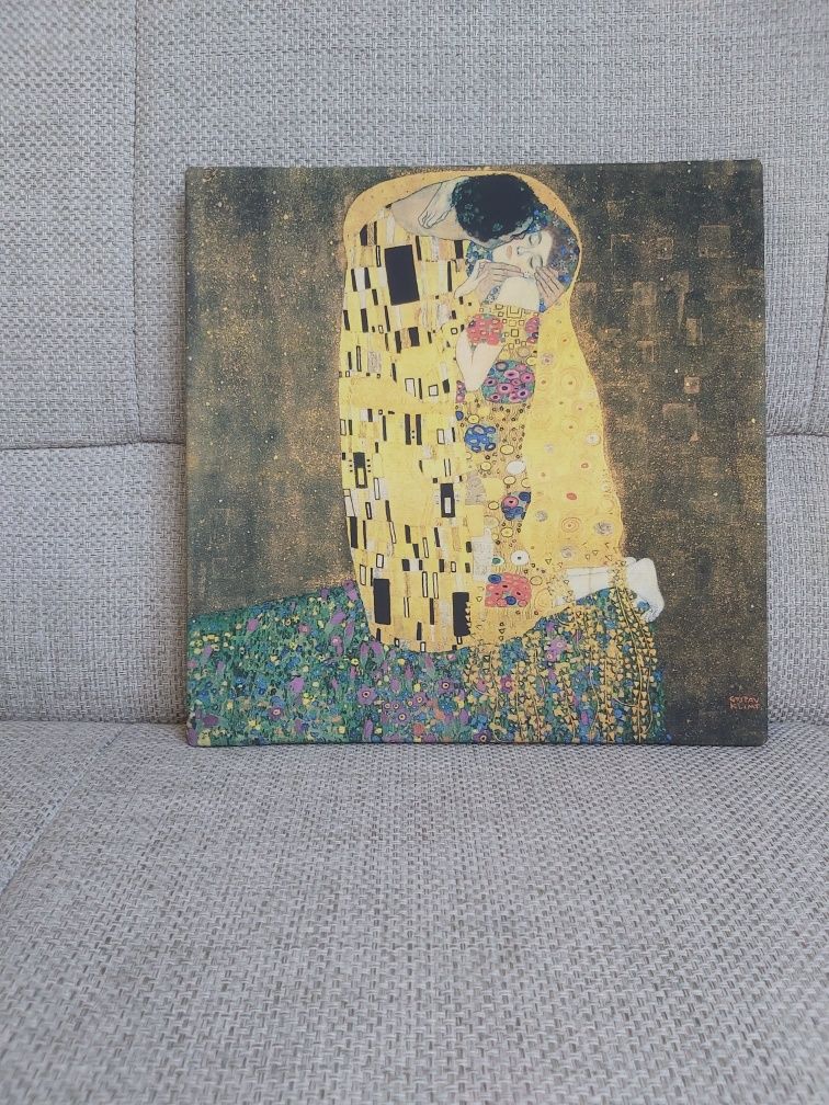 Obraz Reprodukcja obrazu Gustav Klimt The Kiss 50x50cm