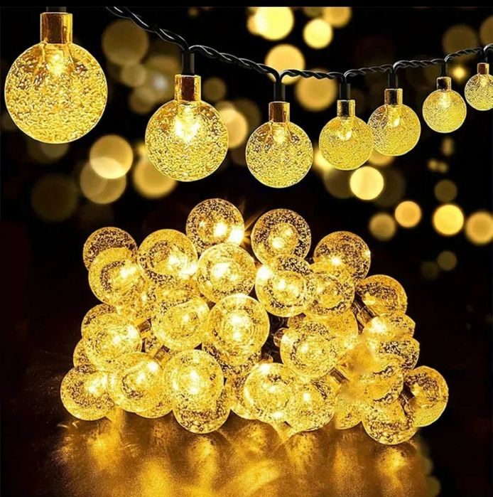 Гірлянди на сонячній батареї