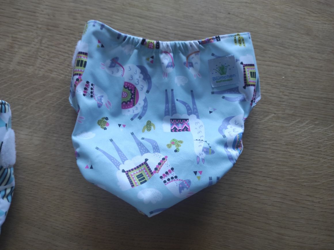 2 x Pielucha wielorazowa majtki, otulacz blümhen