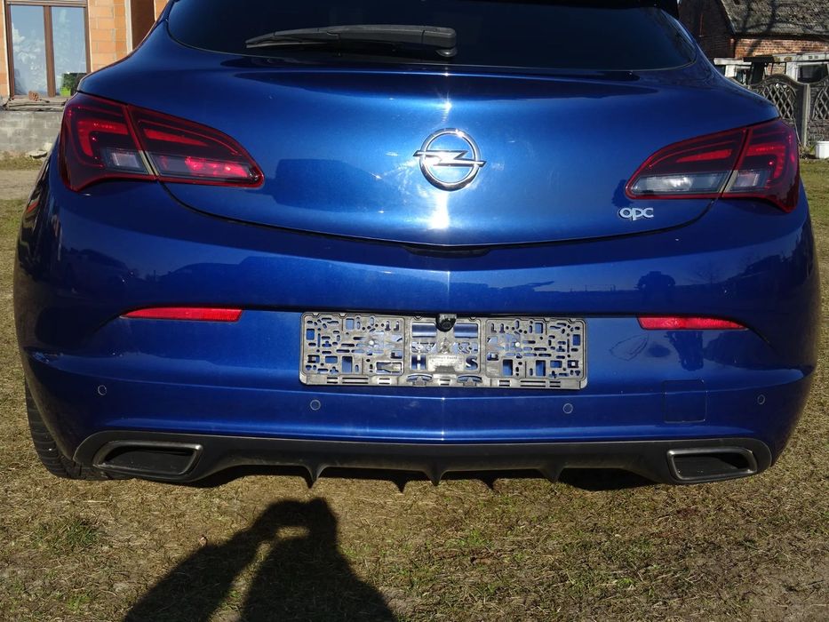 ASTRA J OPC COUPE ZDERZAK TYŁ TYLNY DYFUZOR PDC ŚLIZG KOMPLET Z22N