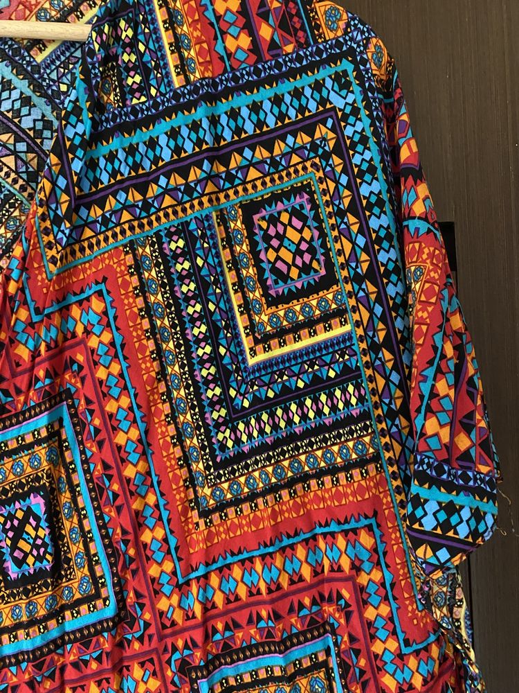 Kimono tunika plażowa Asos aztecki print rozmiar uniwersalny