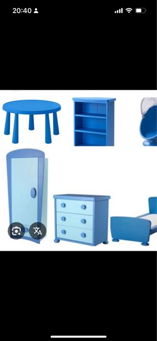 Meble dziecięce zestaw Ikea Mammut