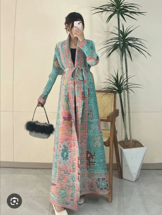 Оригинальная накидка кардиган в стиле Adaya Issey miyake