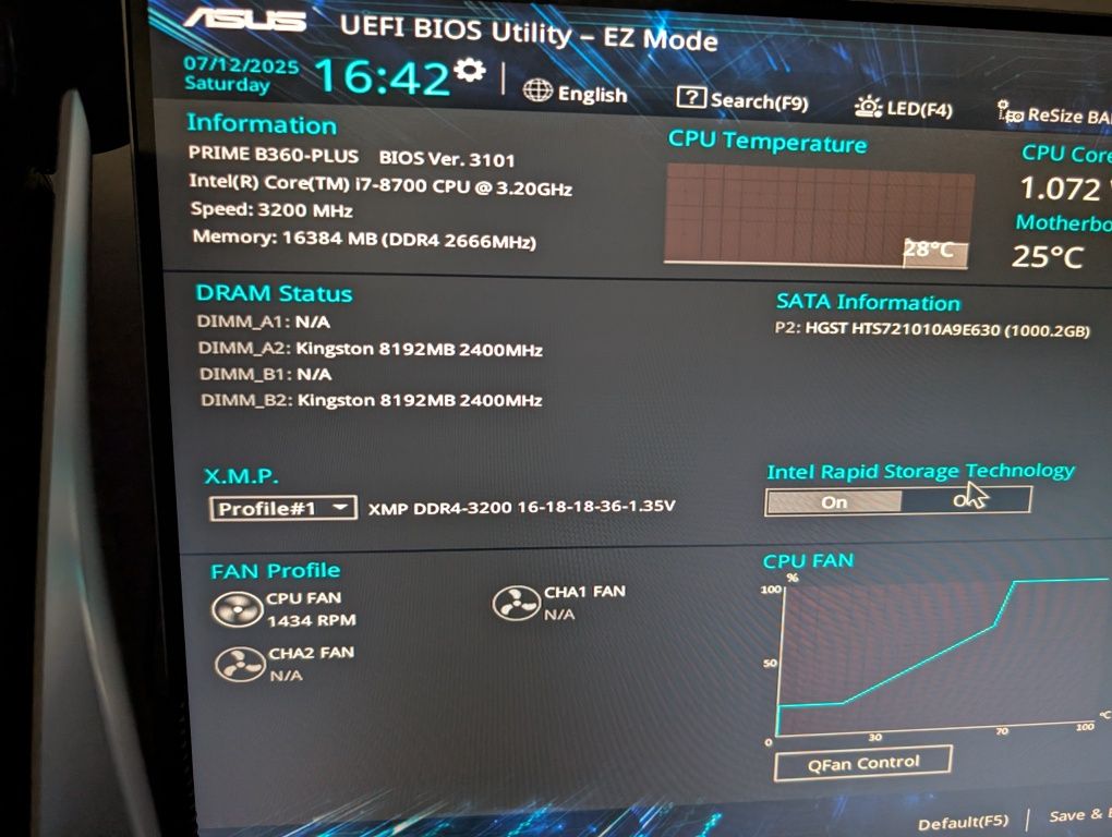 Komputer Intel i7 ram16 256 ssd