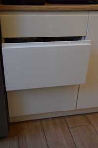 Front szuflady szafki kuchennej bezgryfowy biały połysk 50 cm