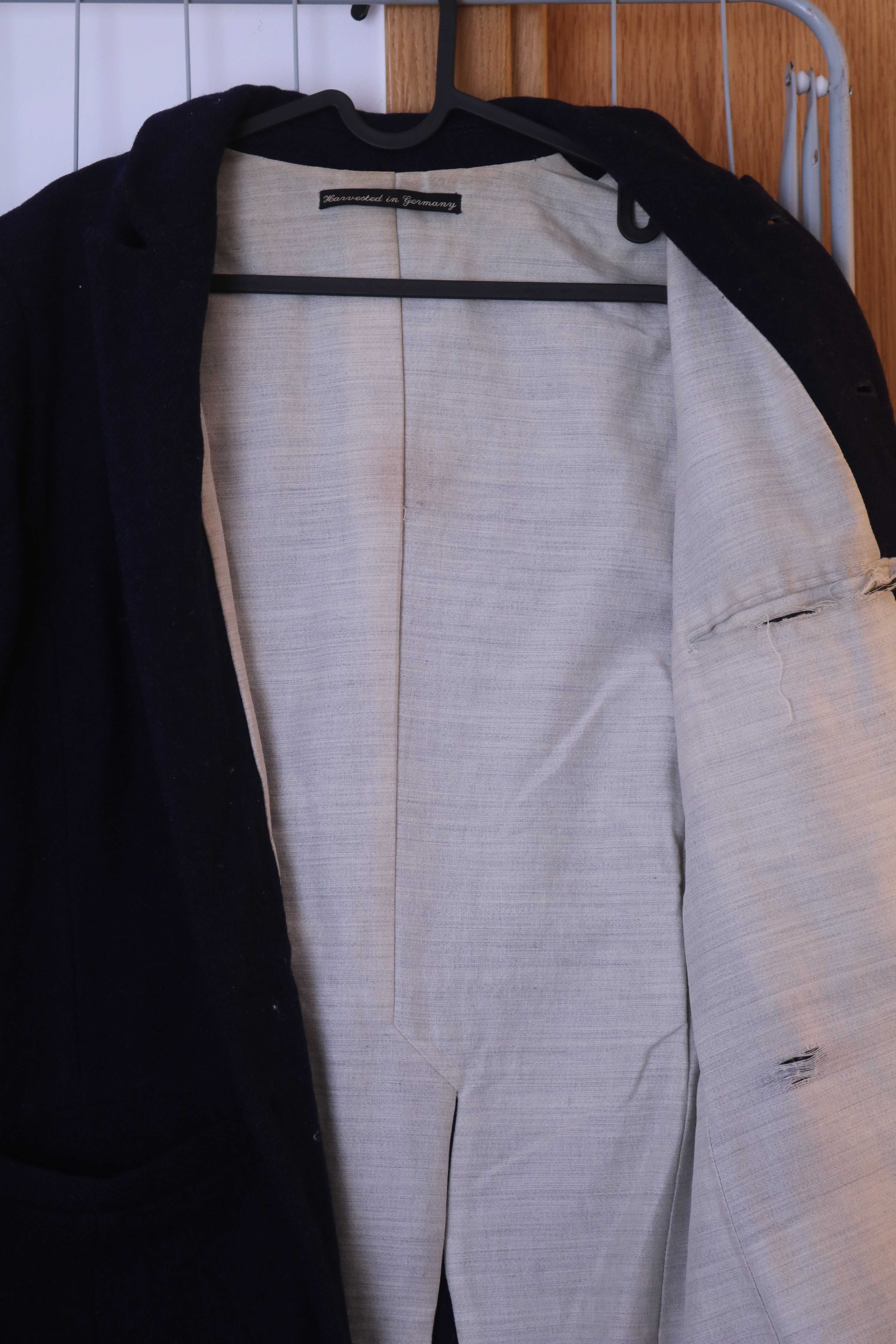 Frank Leder Wool Coat – German Designer Piece – Size S/M (Unisex Fit)
