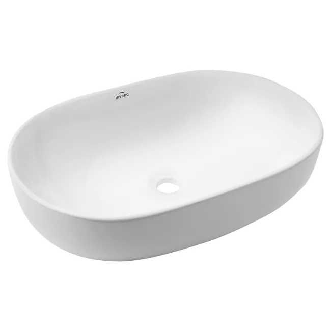Umywalka łazienkowa biała INVENA 600x420x145 mm NOWA