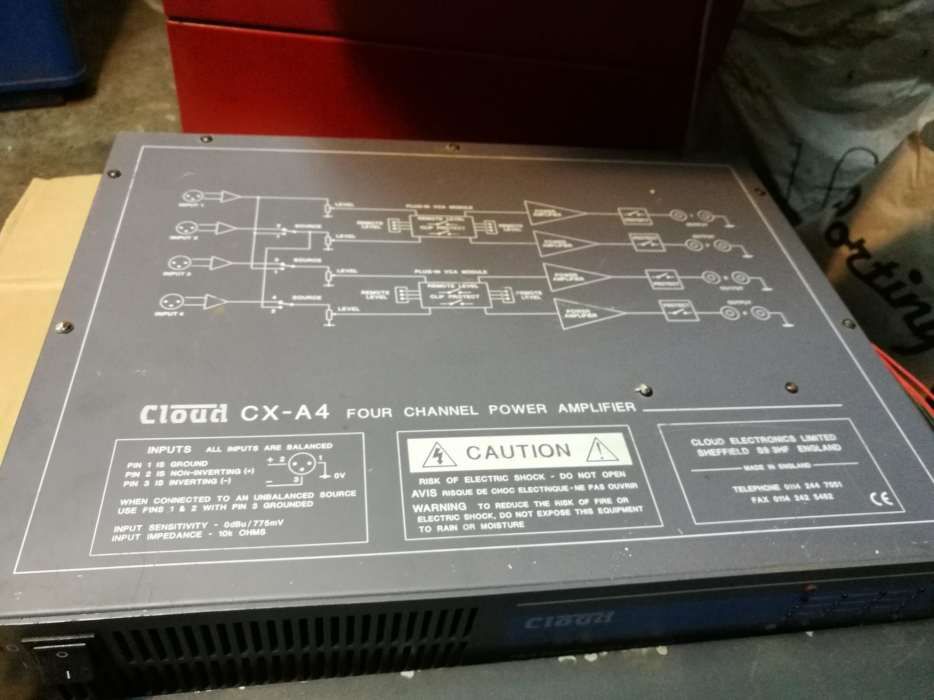 Amplificador 4 canais + equalizador