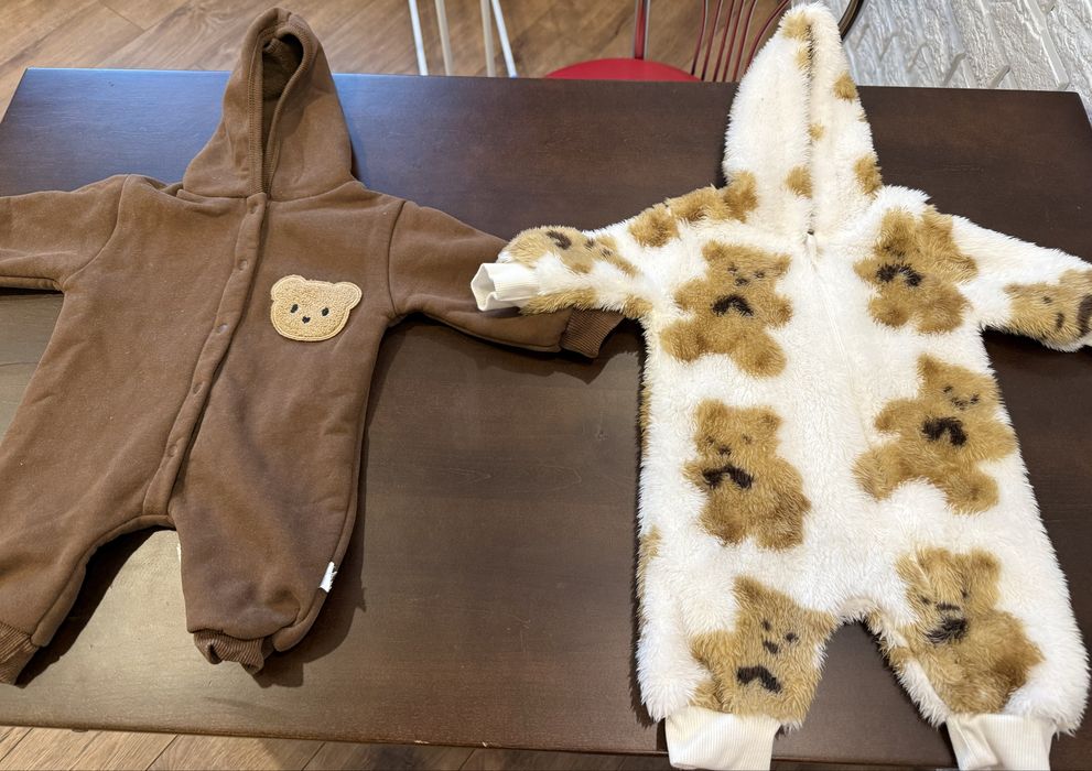 Флисовый и махровый (теплые человечки) 62 размер