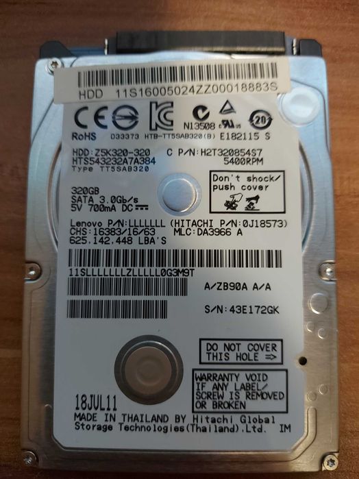 Продам HDD 2,5" для ноутбука