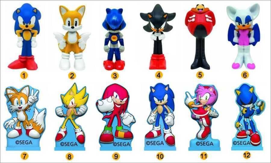 Коллекция фигурок игрушек SEGA серии Sonic the Нedgehog Zaini Италия