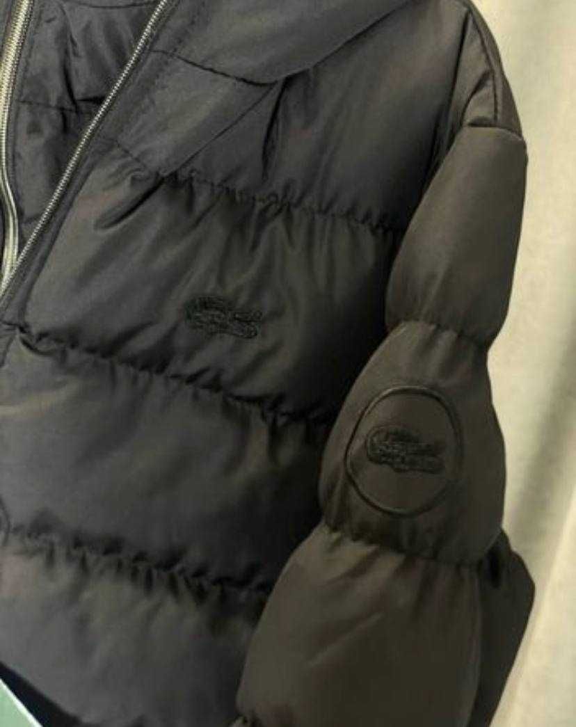 РАСПРОДАЖА -60% Мужская зимняя куртка пуховик до -20 Lacoste черная