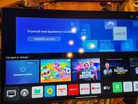 Без рамочный 4k smart телевизор  lg 55up78006lb
