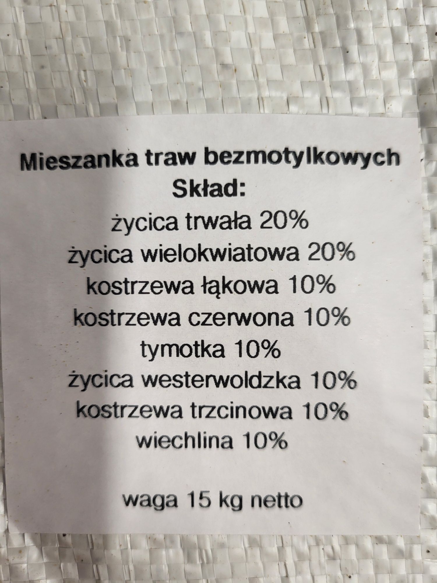 Mieszanka traw Kośna. Kurier