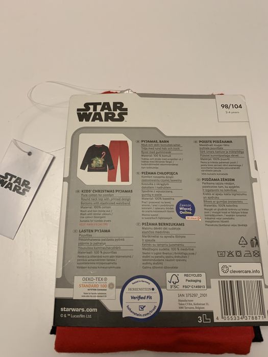 Piżama dwuczesciowa Star Wars świąteczna