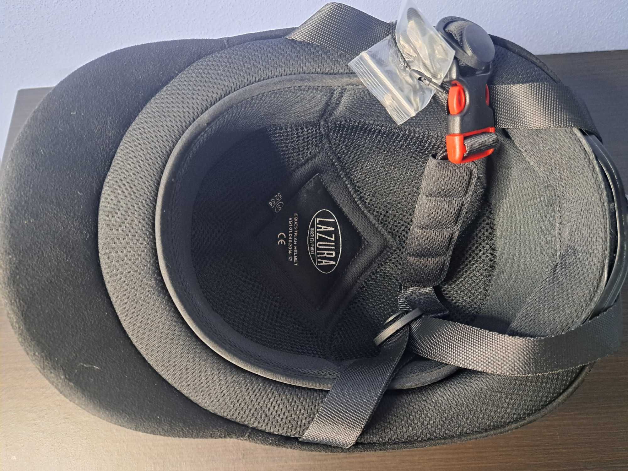 Kaski Kask jeździecki toczek Lazura r. 52-54 cm S