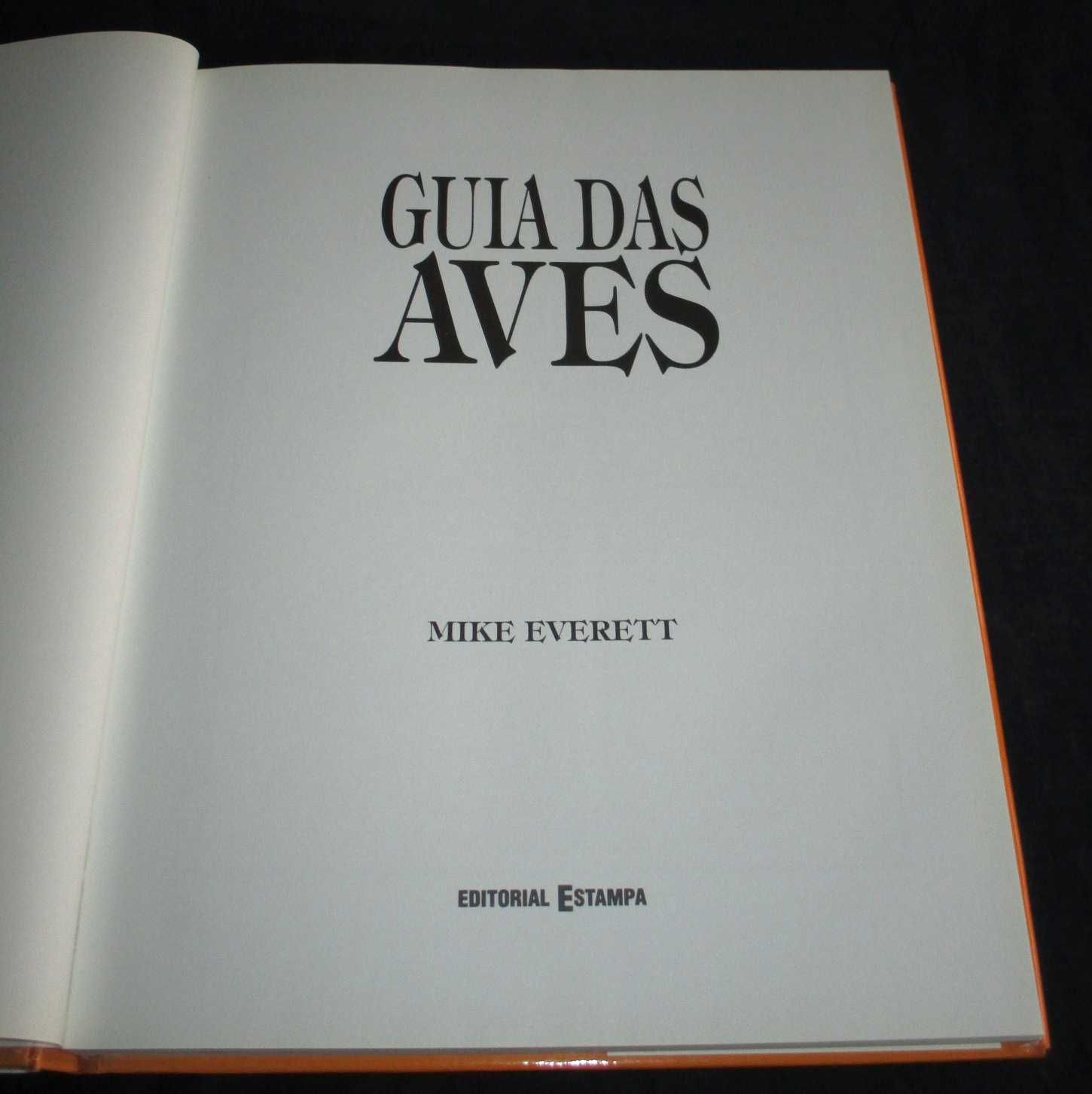 Livro Guia das Aves Mike Everett Estampa