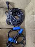 Cabo eletrico marino e adaptadores