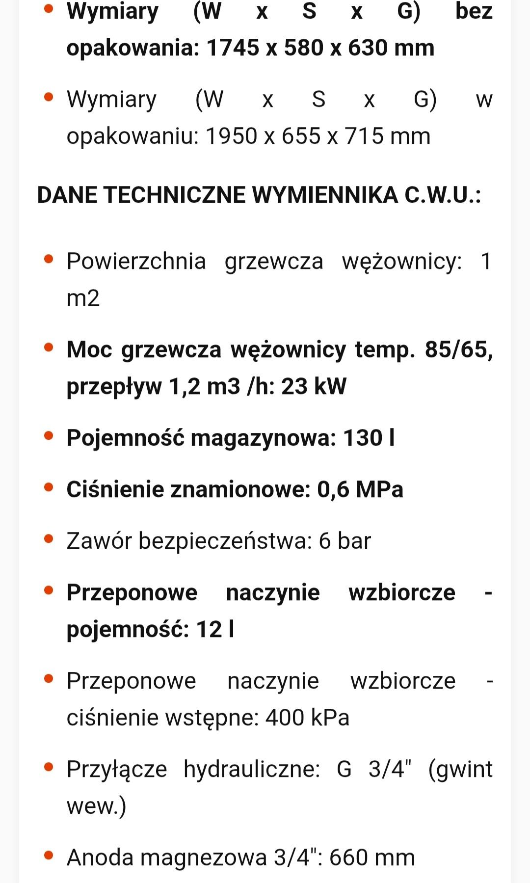 Kocioł dwufunkcyjny Kospel elektryczny
