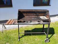 Grill duży na węgiel drzewo itp