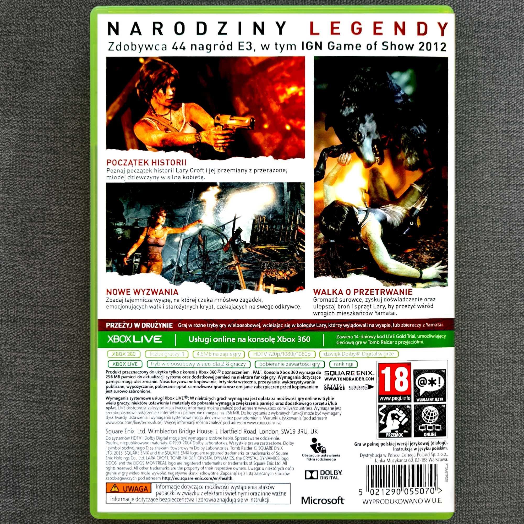 Tomb Raider PL Xbox 360 Polska Wersja Język Polski