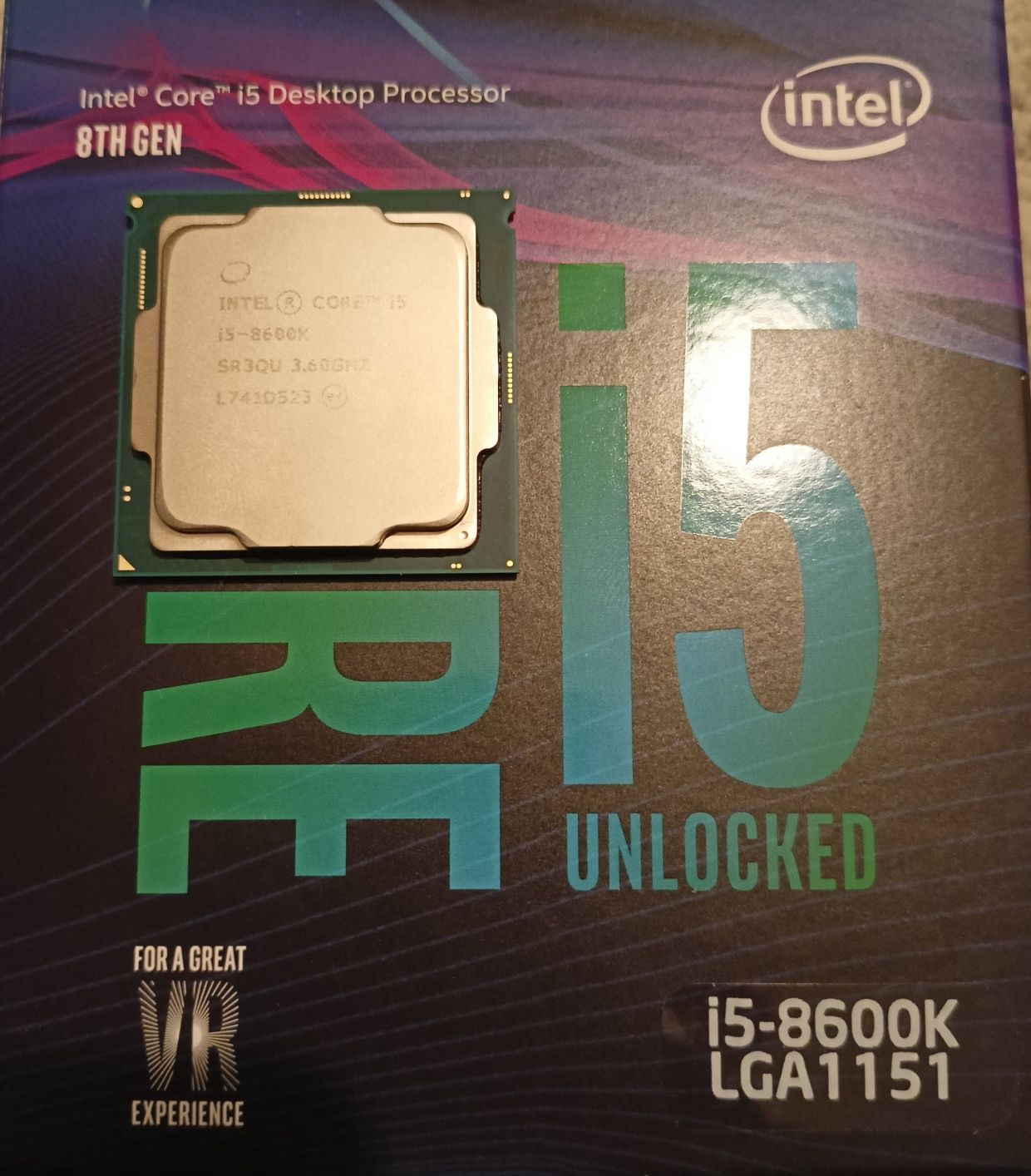 Intel i5 8600K Unlocked - stan BDB