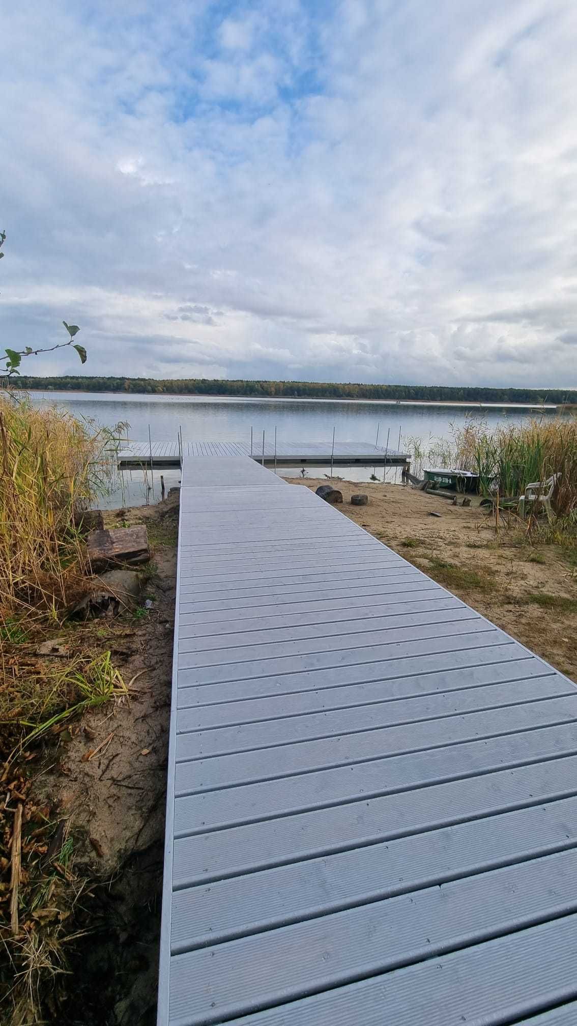 Promenada Taras drewniany Pomost Pływający Pomosty Pływające Działka