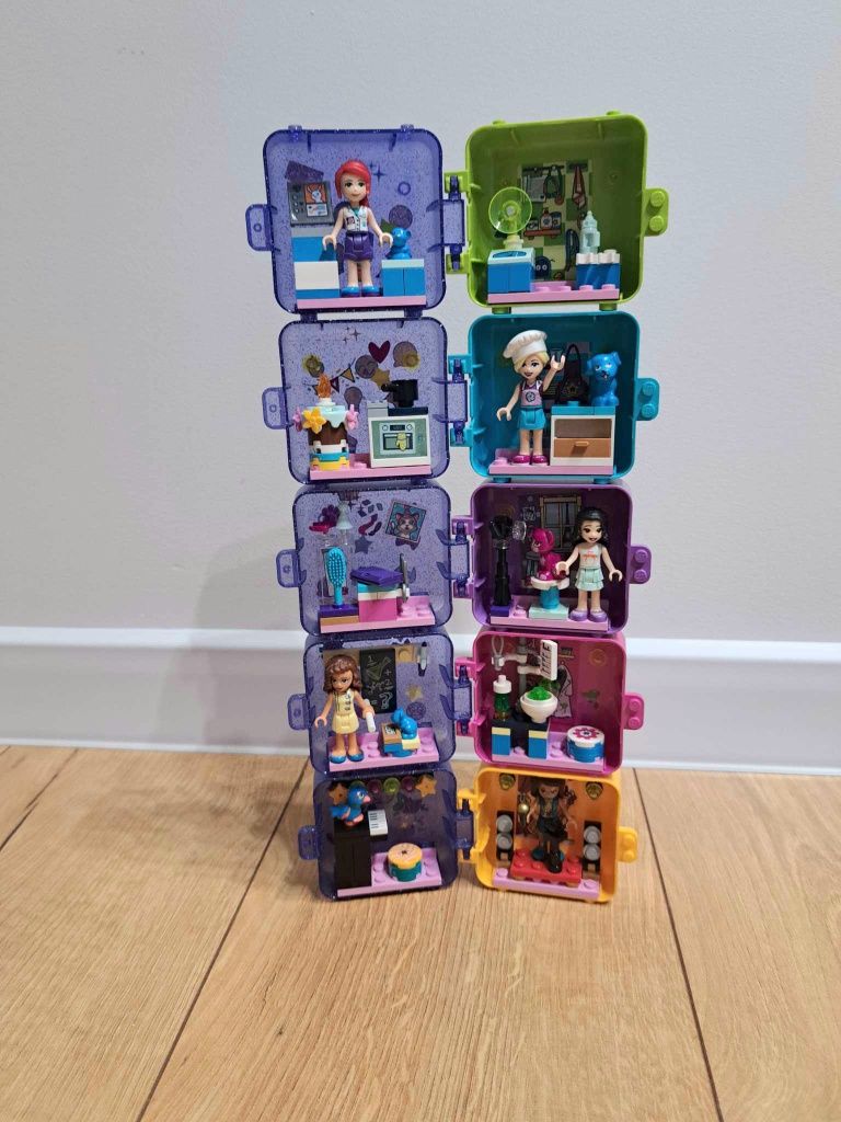 Cały Zestaw 5 kostek Lego Friends  Seria 1 jak nowy!