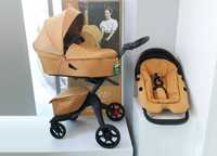 Stokke Xplory X 4w1 golden yellow / black melange - eksp