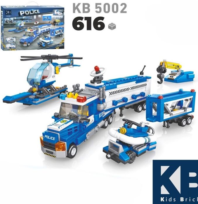 Лего конструктор ПОЛИЦИЯ 616 деталей