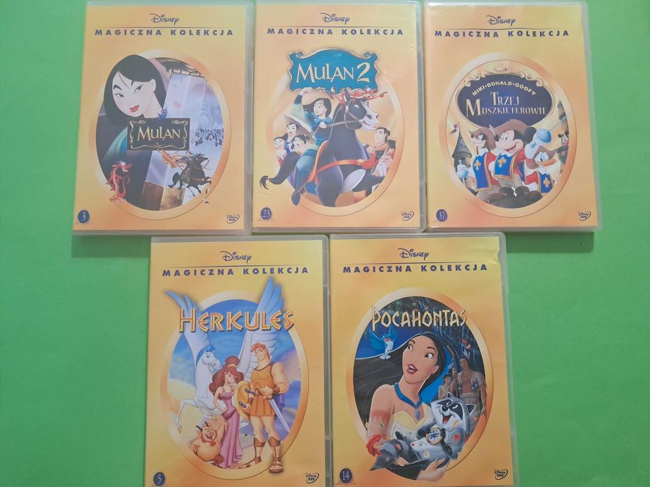 Disney Magiczna kolekcja film dvd x 5 Mulan , Mulan 2 , Pocahontas