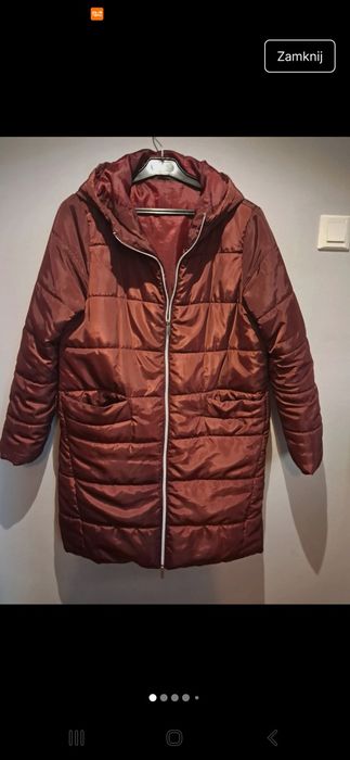 Kurtka zimowa ocieplona bordowa rozmiar 42 firmy TXM