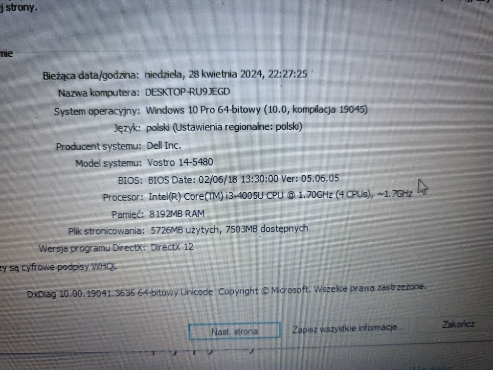 Laptop Dell Vostro 14-5480