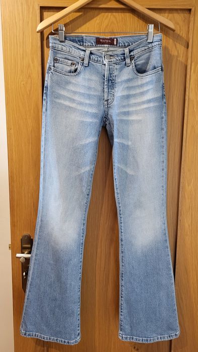 Calças de ganga Salsa flare azul claro