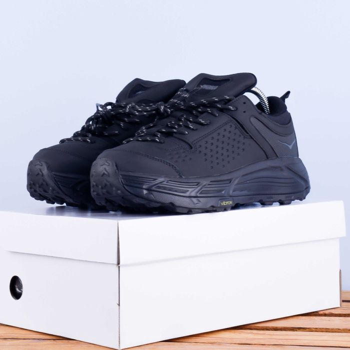 (2027) Зима термо Кросівки Hoka One One черевики чорні (41-45) хока