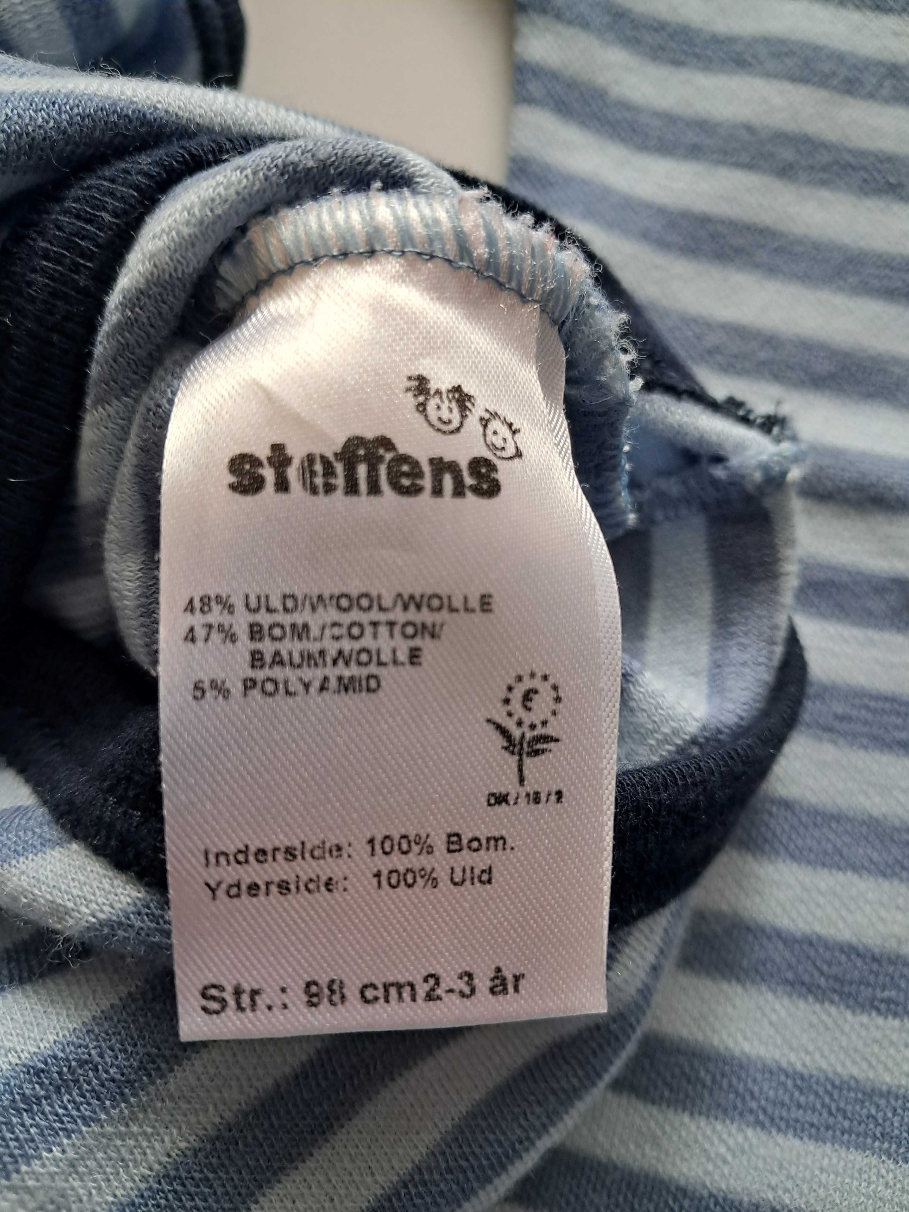 Body Steffens merino wool, krótki rękaw r. 92-98 (2-3 lata), 2szt.