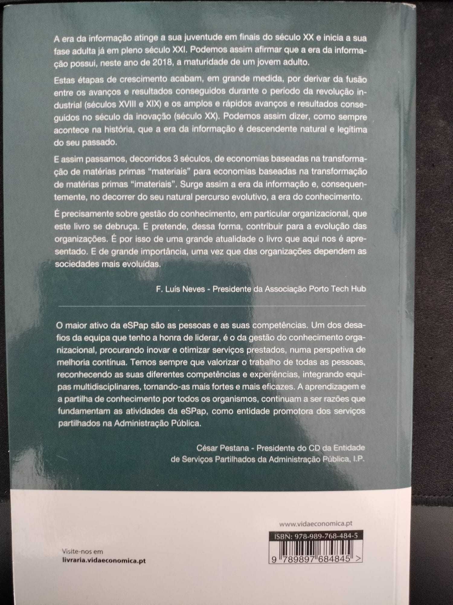 Livro "Gestão do conhecimento organizacional"