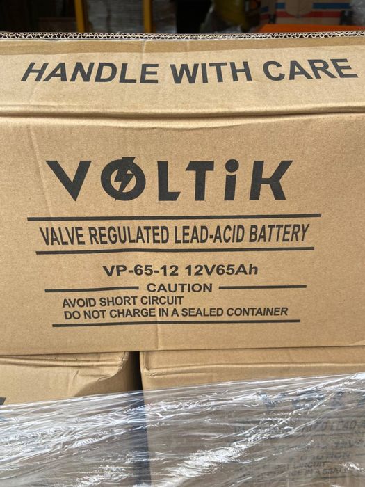 Акумулятор Voltik Agm. 65Ah. 130Ah. ДБЖ. Voltik. Гель. Акумулятор